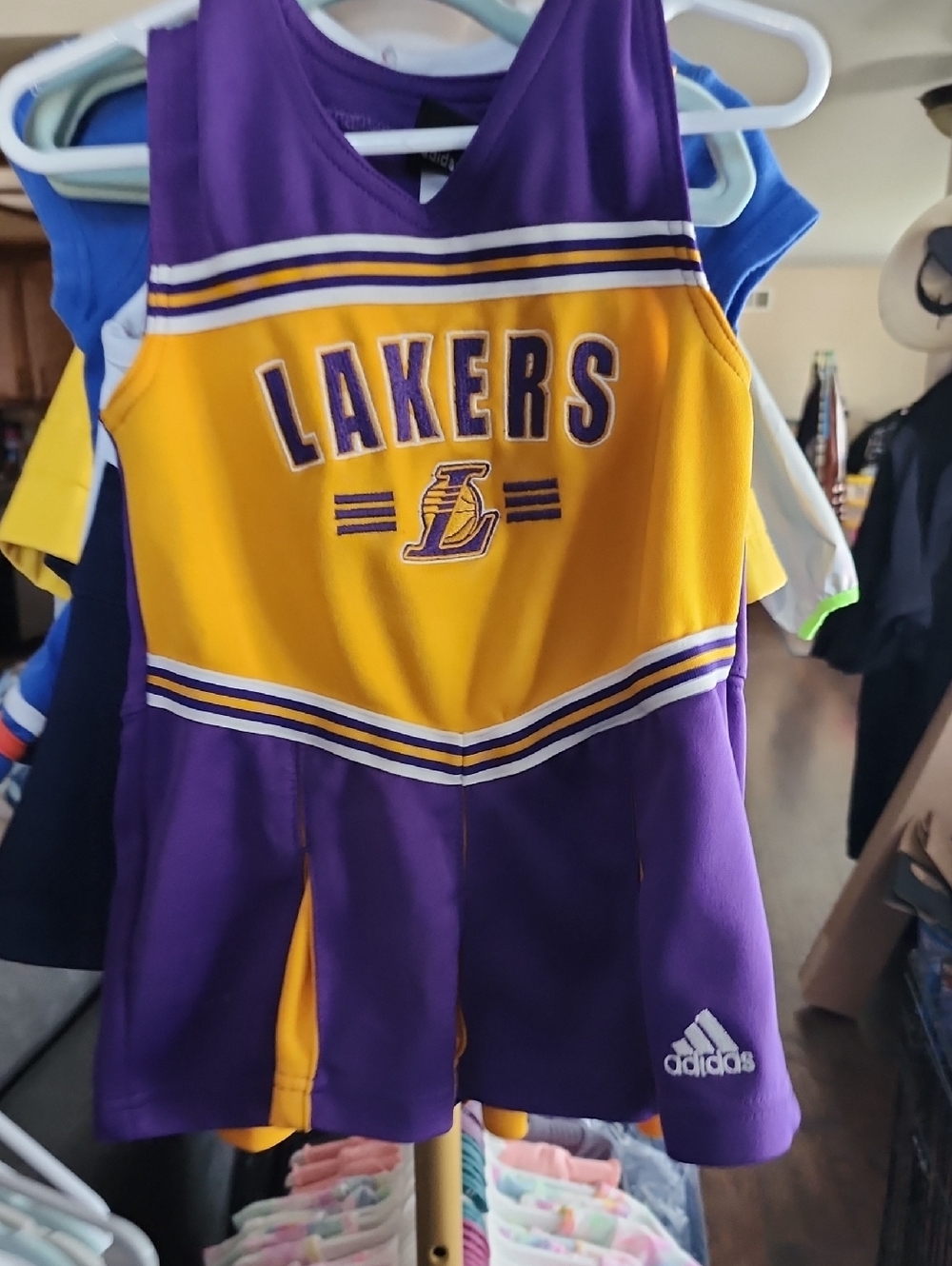 Adidas Los Angeles Lakers Purple & Gold Toddler Dress